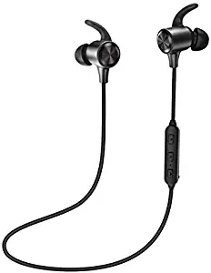 Bluetooth Headphones TaoTronics Wireless Earphones Sport Earbuds aptX in Ear Headset Sweatproof for Running (8 Hours Playtime, Bluetooth 4.2, IPX6, Magnetic, Noise Cancelling Mic)