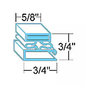 Tyler 5146954 Walk-In 4-sided Magnetic Door Gaskets for Freezers/Coolers/Refrigerators 44-1/4" x 80-7/8"