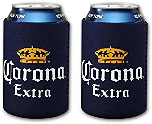 Corona Extra 12oz Beer Can Cooler Holder Kaddy Huggie Coolie Set of 2