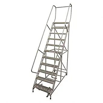 Rolling Ladder 162in.H x 32in.W Serrated