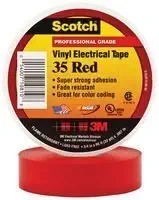 3M 35 RED (3/4"X66FT) TAPE, INSULATION, PVC, RED, 0.75INX66FT (10 pieces)