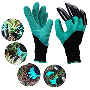 YTH Garden Gloves with Claws, Great for Digging Weeding Seeding poking -Safe for Rose Pruning -Best Gardening Tool -Best Gift for Gardeners (Single Claw)