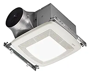 Broan XB110L Ultra X1 Single-Speed Series Ventilation Fan with 36-Watt Fluorescent Bulb and 4-Watt Night Bulb