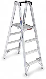 Aluminum Twin Platform Stepladder, 6 ft. Ladder Height, 4 ft. Platform Height, 300 lb.