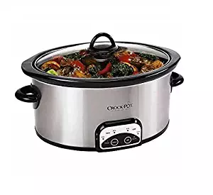 Crock-Pot 7-Quart Smart Pot Programmable Slow Cooker, Stainless Steel, SCCPVP700-S-A-WM1