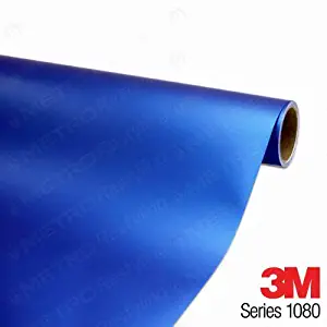 3M 1080 M227 Matte Blue Metallic 3in x 5in (Sample Size) Car Wrap Vinyl Film