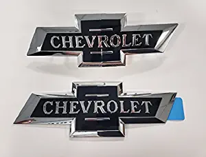 2016-2018 Silverado 1500 Heritage Bowtie Emblems 84459956 Centennial 100 Year OE Dark Blue w/Chrome Trim