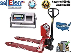 Pallet Jack Scale with Built-in Printer l 5000 lb Capacity