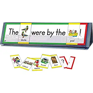 Really Good Stuff Sight Word Sentence Builders: 1st 50 Fry Word Cards & Desktop Tents Kit