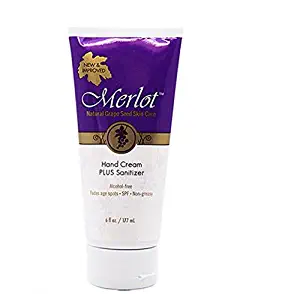 Merlot Skin Care Moisturizing Hand Cream for Dry, Rough Hands | Fragrance-Free | NON-GREASY |Intensive Hand Cream, 6 Ounces