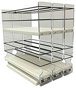Vertical Spice - 222x2x11 DC - Spice Rack - Cabinet Mounted- 3 Drawers - 30 Capacity - New and Unique