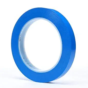 3M Vinyl Tape 471 Blue 1/2 Inch X 36 Yard 5.2 Mil Thick (1-Roll)