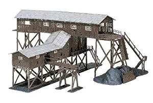 OLD COAL MINE - PAINTED/WEATHERED MODEL - 16-9/64 X 14-9/16 X 7-1/2" 41 X 37X 19CM