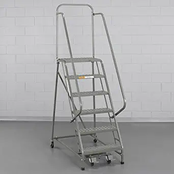 EGA 60176; Standard Slope Ladders - 3 Steps - with Handrails - 32" Wx14 D Top Step