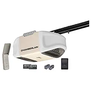 Chamberlain Pd612Ev Garage Door Opener, 1/2 Hp, Durable Chain Drive Operation, Myq Smartphone Control Enabled (Internet Gateway Sold Separately), Includes 2-3 Button Remotes, Keyless Entry Keypad, Multi-Function Wall Control Panel