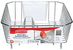 Rubbermaid 6008ARCHROM Chrome Twin Sink Dish Drainer