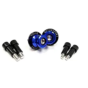 Volar Swingarm Spools Sliders - Blue for 2006-2018 Kawasaki Ninja 650R EX650