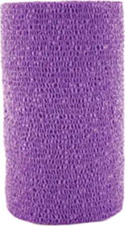 3M Vetrap Single Roll Bandaging Tape, 4" by 5 yd, Purple