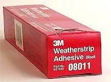 2 oz 08011 Black Weatherstrip and Gasket Adhesive - Part# MMM 8011