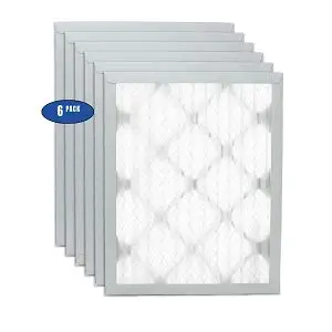 17x22x1 1" Pleated Air Filter Merv 8-6 pack by Filters Fast