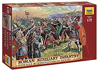 Zvezda 8052 - Roman Auxiliary Infantry (I. BC II. AD) - Plastic Model Soldiers Kit Scale 1/72 1" 45 Soldiers