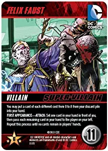 Felix Faust Super Villain DC Comics Deck Building Game Promo