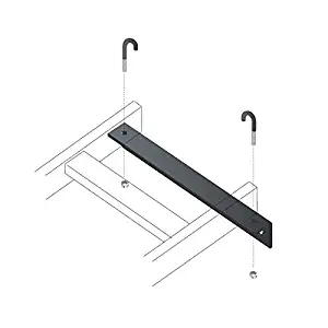 Black Box Network Services Ladder Rack Wall Angle Support Bracket