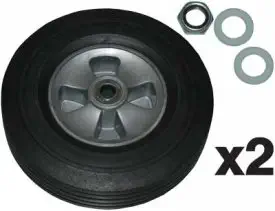 RUBBERMAID COMMERCIAL PRODUCTS 10" WHEEL FOR 1004 AND 1304 (2 WHEELS & HARDWR) 1004-L3 per SET