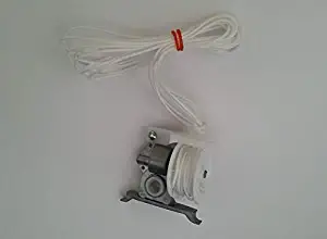 Amazing Drapery Hardware PRE-Corded High Profile Cord Tilt Control/Geared for Square Rod (1, White)