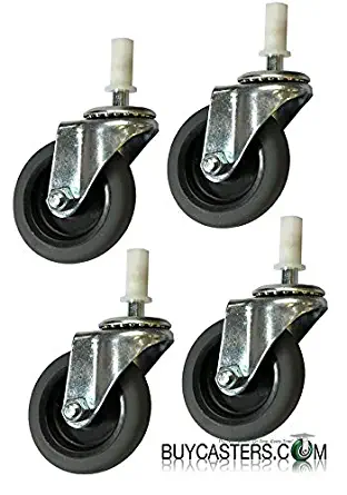 Replacement Wheels for Rubbermaid Mop Buckets - Set of 4-3 inch