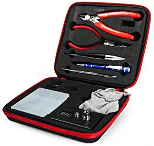 Kangaaly DIY Coil Tool Kit Wire Cutter Tweezers Screwdriver Coil Winder Kit Ohm Tester Case