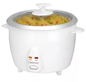 Continental Electric CE23241 White 10-Cup Rice Cooker