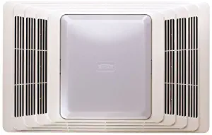 Broan 657 Fan and Light, 70 CFM 4.0 Sones, White Grille (Renewed)