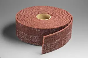 3M Scotch-Brite HS-RL Non-Woven Aluminum Oxide Sanding Roll - Medium Grade - 4 in Width x 30 ft Length - 16804 [PRICE is per CASE]