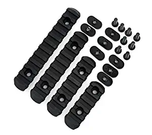 FIRECLUB 3PCS /Set 5 7 13 Slot 2" 3" 5" Picatinny Weaver Mount ABS Plastic Section Kit for Keymod Handguard Scopes/Optics/Lights