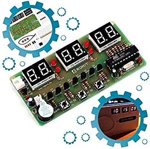Icstation 6-Digital Clock DIY Electronic Soldering Kit Student Practice Project STC11F02E Maser Chip PCB Board Learing Kits