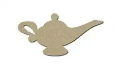 Genie Lamp Shape Unfinished MDF Wood Craft Cut Outs (24 Inch) CAND-1701