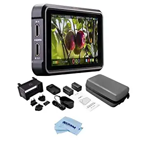 Atomos Ninja V 5" Touchscreen Recording Monitor, 1980x1080, 4K HDMI Input - Bundle 5" Accessory Kit for Shinobi, Shinobi SDI and Ninja V Monitors, Microfiber Cloth