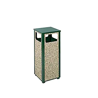 Rubbermaid Commercial Products Dimension 500 Series Refuse Container (12-Gallon, Green) (FGR12202PL)