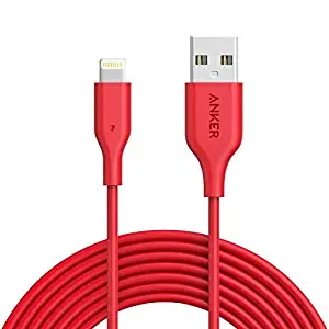 iPhone Charger 10 ft, Anker Powerline Lightning Cable, MFi Certified for iPhone 11 / XS/XS Max/XR/X / 8/8 Plus / 7/7 Plus / 6/6 Plus / 5s / iPad, and More