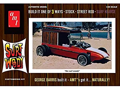 AMT AMT977 1:25 Scale Orange George Barris Surf Woody Moulded Model Kit