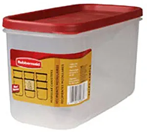 Rubbermaid - Dry Food Storage 10 Cup Clear Base Featuring Graduation Marks Pack of 6