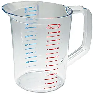 Rubbermaid RCP3217CLE Bouncer Measuring Cup 2qt Clear