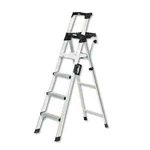 Cosco 20-61AABL Signature Series Premium Aluminum Type T1A Step Ladder, 6-Foot (1 Unit)