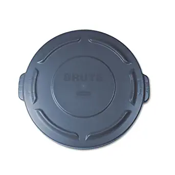 Rubbermaid Commercial Round Brute Lid For 20 gal Waste Containers, 19 7/8" Diameter, Gray - Includes one each.