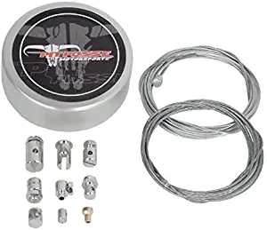 Pit Posse Universal Cable Emergency Repair Kit For Motorcycle Atv - Throttle Clutch Brake Cables Included –Compact – 9 Cable Ends