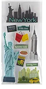 New York 3D Stickers Statue of Liberty Empire State Building