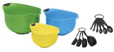 13 Piece Mixing Bowl & Measuring Cup Set