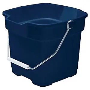 Rubbermaid FG296400ROYBL Roughneck Square Bucket, 12-Quart, Blue