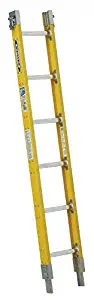 6 ft. Fiberglass Sectional Ladder, 250 lb. Load Capacity, 12-1/2" Overall Width, Rung Shape: Round